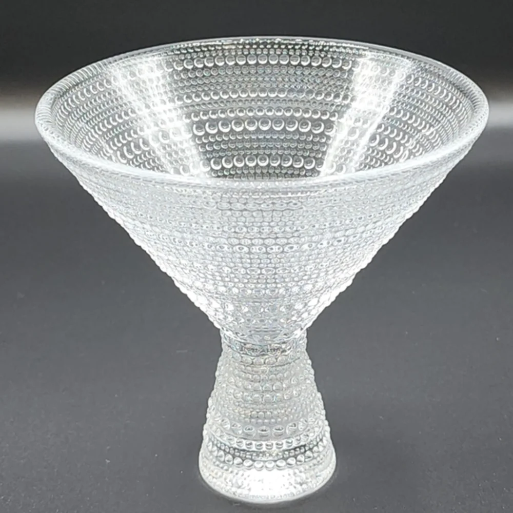 Fortessa Jupiter Beaded Martini Glass Set of 2 Embossed texture 11.5oz Drinkware